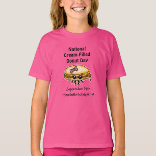 Nationale Donutdag met roomvulling - 14 september  T-shirt