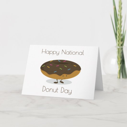 nationale donutdag | Wenskaart Kaart (Voorkant)
