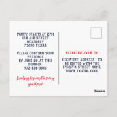 Nationale Doughnut Cheat Day Party uitnodiging (Achterkant)