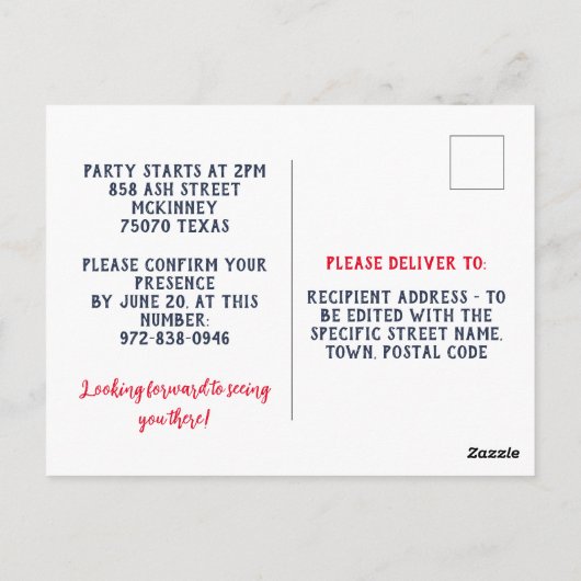 Nationale Doughnut Cheat Day Party uitnodiging (Achterkant)