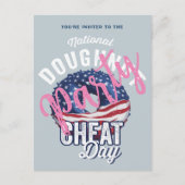 Nationale Doughnut Cheat Day Party uitnodiging (Voorkant)