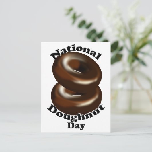 Nationale Doughnut Dag Briefkaart (Staand voorkant)