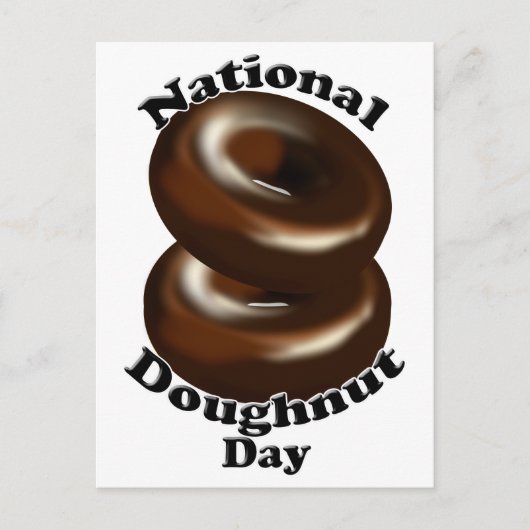 Nationale Doughnut Dag Briefkaart (Voorkant)