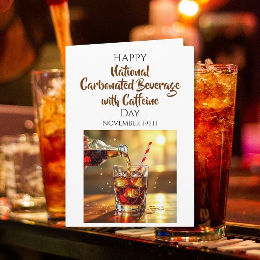 Nationale drankje met cafeïne dag | 19 nov kaart