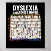 Nationale dyslexie Bewustmakingsmaand oktober Poster (Voorkant)