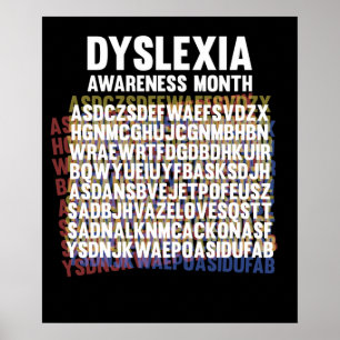 Nationale dyslexie Bewustmakingsmaand oktober Poster