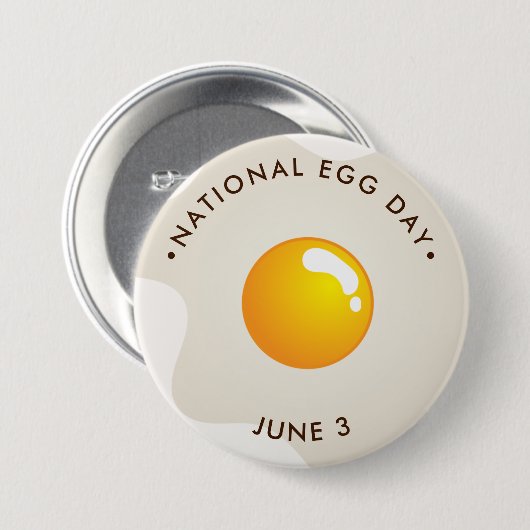 Nationale Eiendag Ronde Button 7,6 Cm (Voorkant /achterkant)