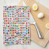 Nationale emblemen theedoek (Quarter Fold)