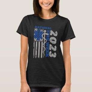 Nationale EMS Week 2023 Verenigde Staten van Ameri T-shirt