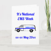 Nationale EMS Week Kaart (Voorkant)
