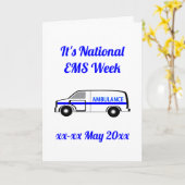 Nationale EMS Week Kaart (Gele Bloem)
