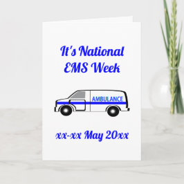 Nationale EMS Week Kaart
