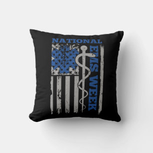 Nationale EMS Week VS Vlag Emergency Medische Serv Kussen