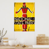 Nationale en staatsparken die Dorothy Waugh WPA Poster (Keuken)