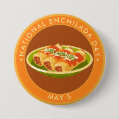 Nationale Enchilada Dag Ronde Button 7,6 Cm (Voorkant)