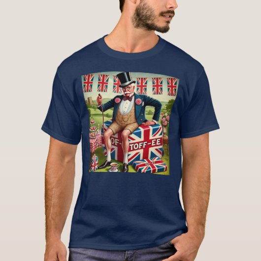 Nationale Engelse Toff-ee Dag T-shirt (Voorkant)