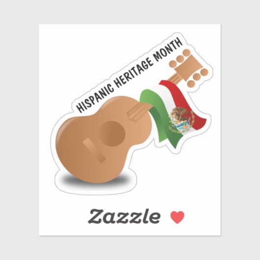 Nationale erfgoedmaand voor paniek - Guitar Sticker (Vel)