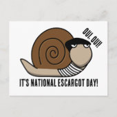 Nationale Escargot Dag Briefkaart (Voorkant)