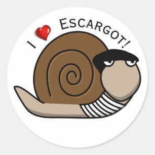 Nationale Escargot Dag Ronde Sticker