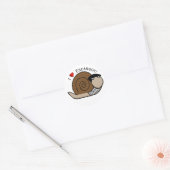 Nationale Escargot Dag Ronde Sticker (Envelop)