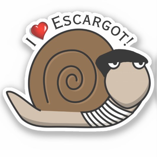 Nationale Escargot Dag Sticker (Voorkant)