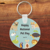 Nationale feestdag 11 april sleutelhanger (Achterkant)