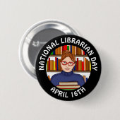 Nationale feestdag - 16 april ronde button 5,7 cm (Voorkant /achterkant)