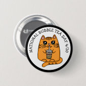 Nationale feestdag - 30 april ronde button 5,7 cm (Voorkant /achterkant)