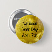 Nationale feestdag 7 april ronde button 5,7 cm (Voorkant /achterkant)