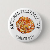 Nationale feestdag 9 maart Button (Voorkant)