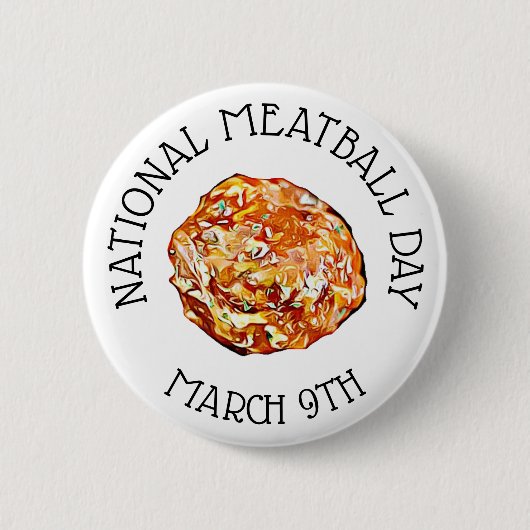 Nationale feestdag 9 maart Button (Voorkant)