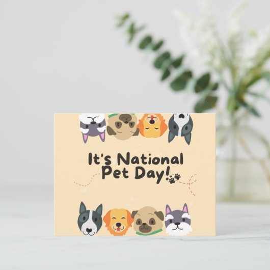 Nationale feestdag briefkaart (Staand voorkant)