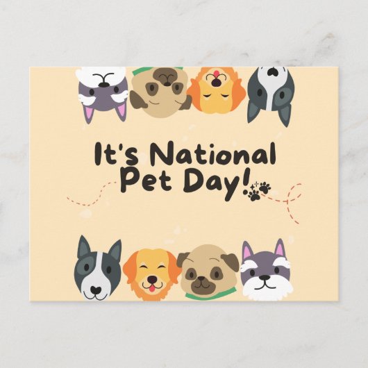 Nationale feestdag briefkaart (Voorkant)