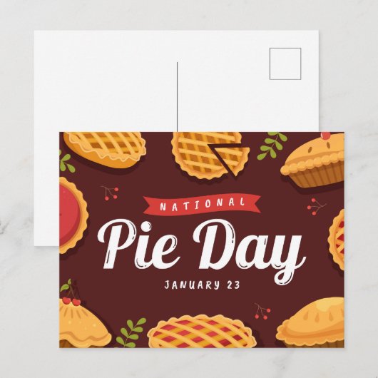 Nationale feestdag briefkaart (Voorkant / Achterkant)