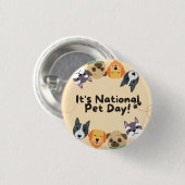 Nationale feestdag ronde button 3,2 cm (Voorkant /achterkant)