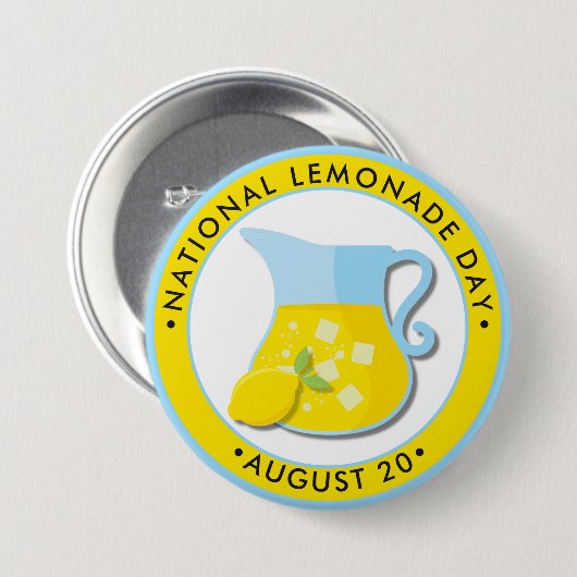 Nationale feestdag ronde button 7,6 cm (Voorkant /achterkant)