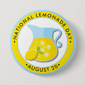 Nationale feestdag ronde button 7,6 cm (Voorkant)