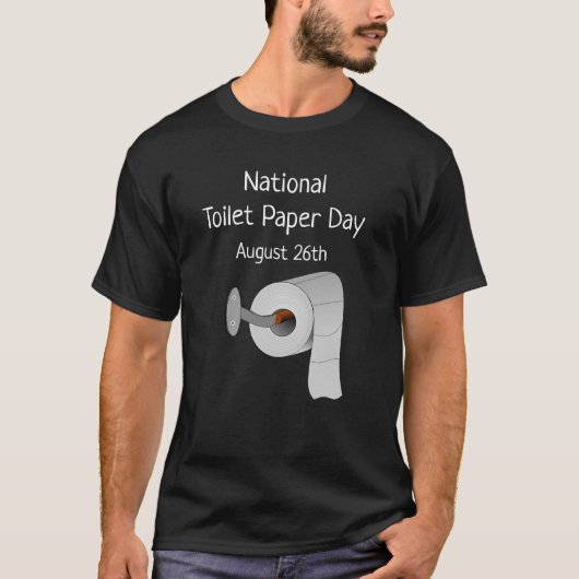 Nationale feestdag voor toiletpapier t-shirt (Voorkant)