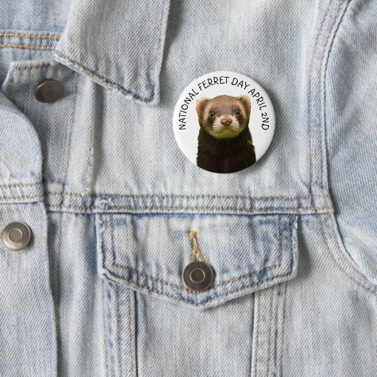 Nationale Ferret Dag 2 april Button (In situ)