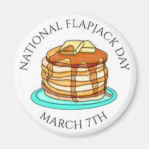 Nationale Flapjack Dag 7 maart Magneet
