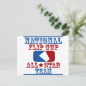 nationale flip cup briefkaart (Staand voorkant)