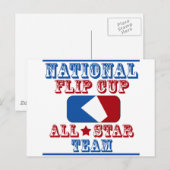 nationale flip cup briefkaart (Voorkant / Achterkant)