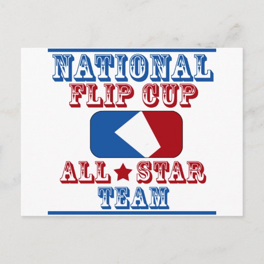 nationale flip cup briefkaart (Voorkant)