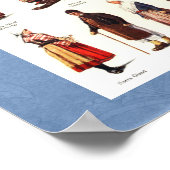 Nationale Folkkostuums van Zweden Poster (Hoek)