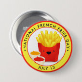 Nationale Franse feestdag Ronde Button 7,6 Cm (Voorkant /achterkant)