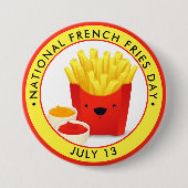 Nationale Franse feestdag Ronde Button 7,6 Cm (Voorkant)