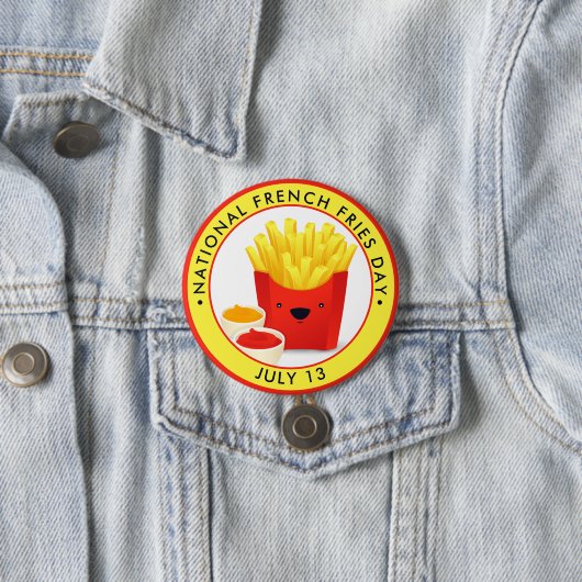 Nationale Franse feestdag Ronde Button 7,6 Cm (In situ)