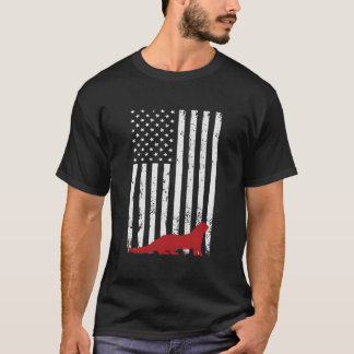 Nationale fret dag 4 juli VS vlag fret T-shirt