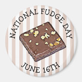 Nationale Fudge Day 16 juni Magnet (Voorkant)