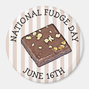 Nationale Fudge Day 16 juni Magnet